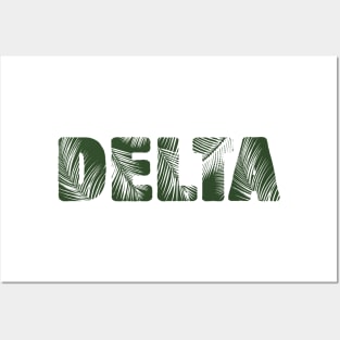 Delta Leaf Letters Posters and Art